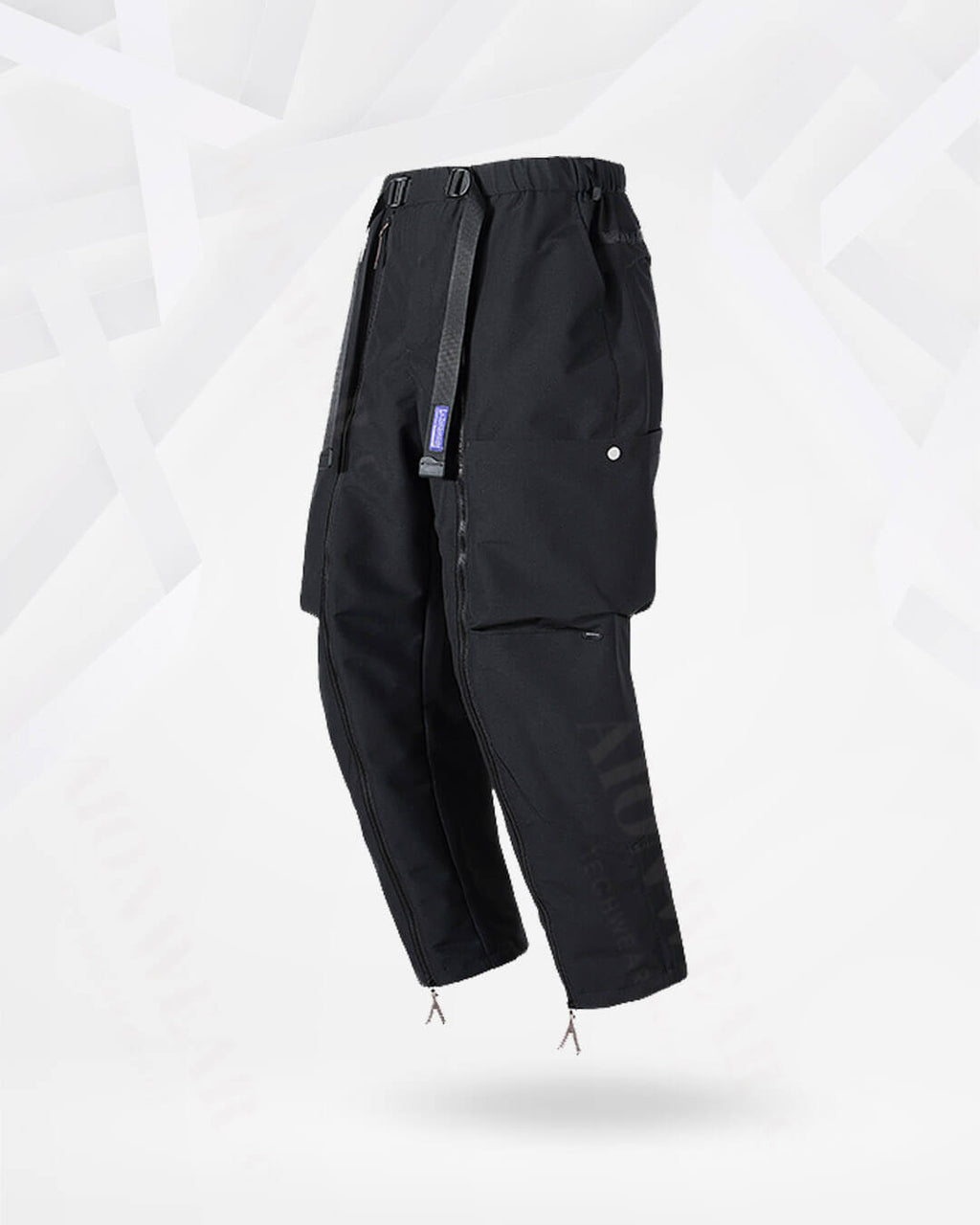 Functional Black Baggy Cargo Pants