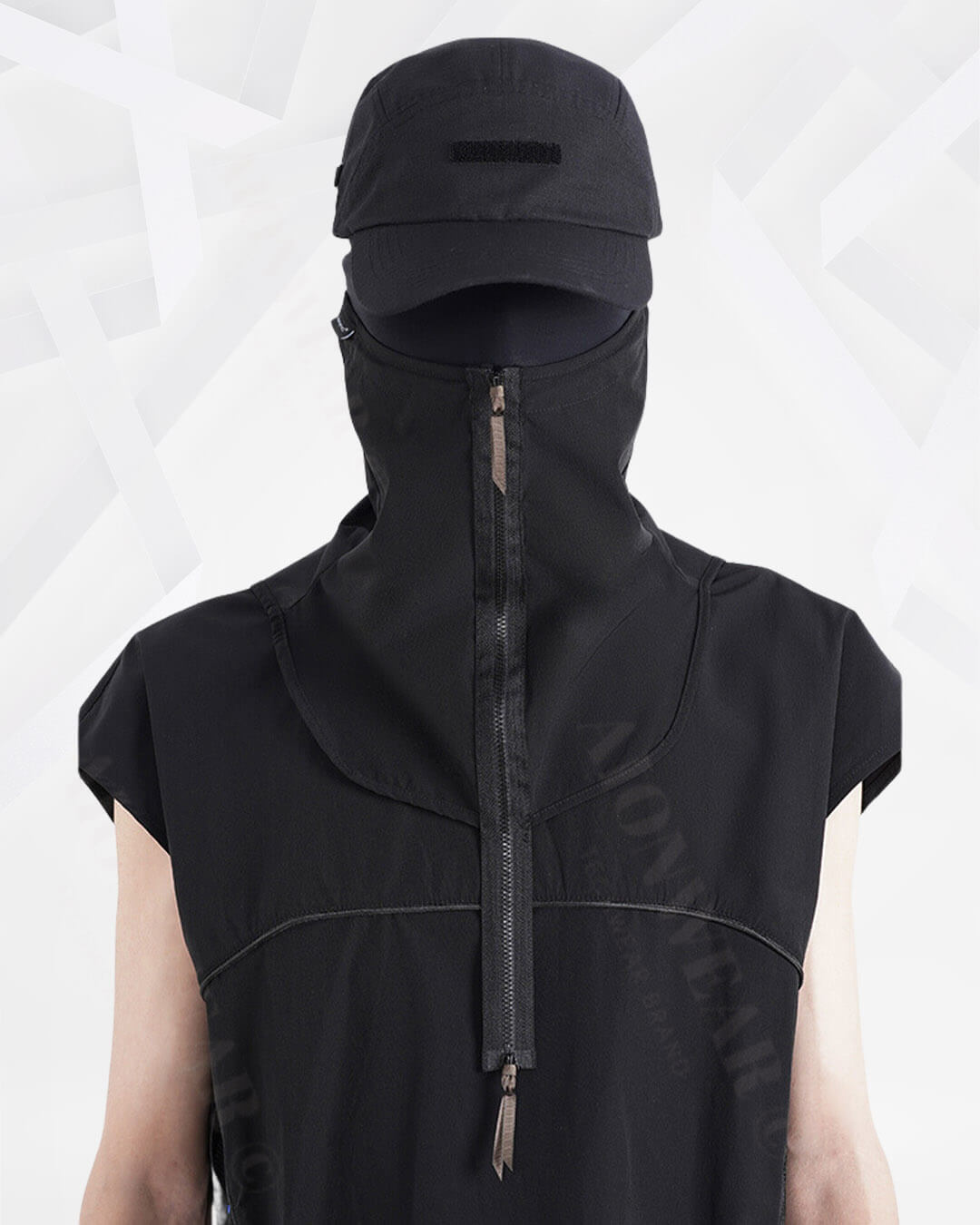 Zipper Neck Gaiter Face Mask