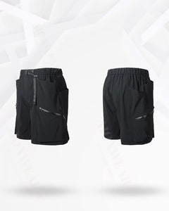 Black Nylon Cargo shorts