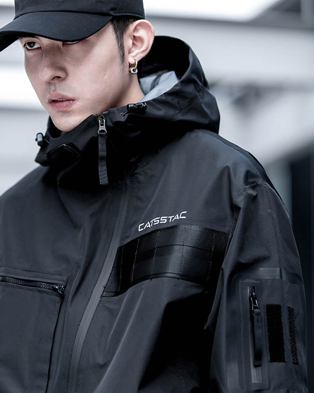 CATSSTAC DETACHABLE HOOD JACKET – Aesthetic Clothes & Techwear Brands